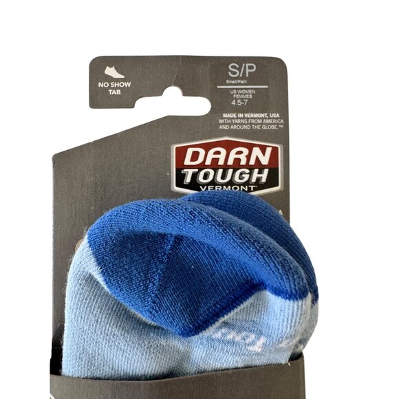 Darn Tough Merino Run Wool Size Small 4.5-7 Women’s NWT No Show Tab - Picture 3 of 6